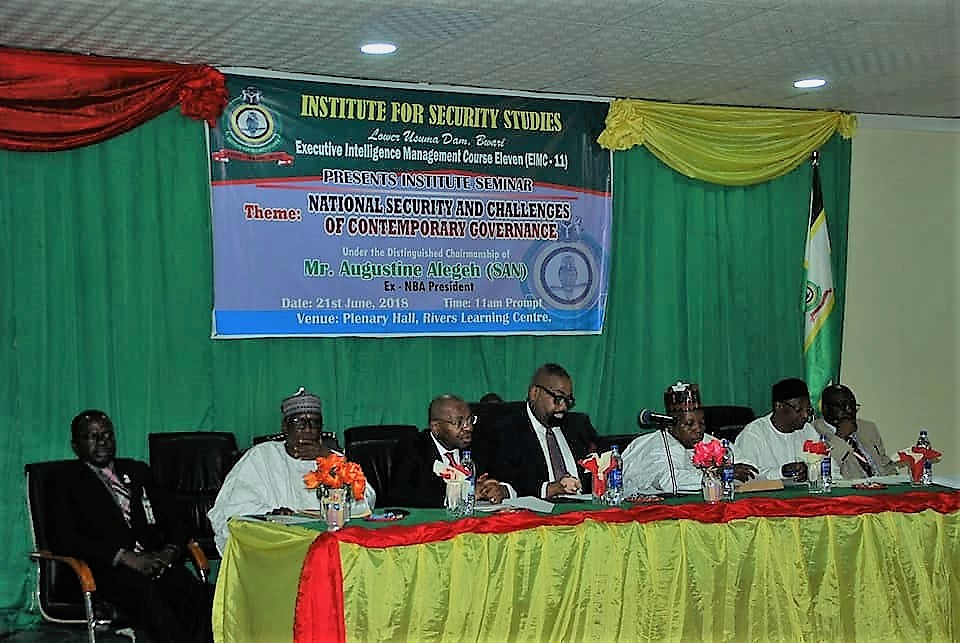 Good Governance, Best Guarantor of National Security -Prof. Rasheed at NISS Lecture