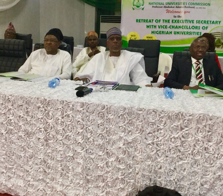 NUC Holds Retreat for Vice-Chancellors of Nigerian Universities