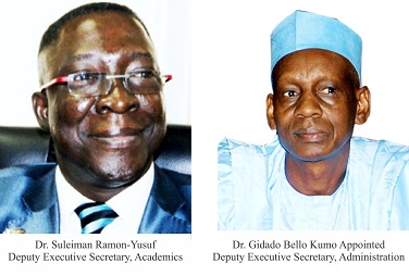 Dr.  Ramon-Yusuf, Dr. Kumo Appointed Deputy Executive Secretaries