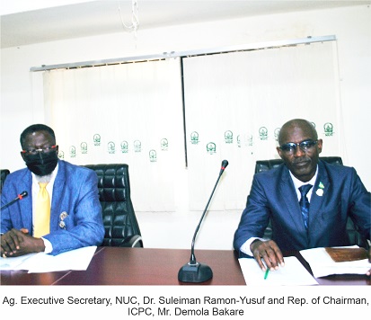 ICPC Inducts NUC ACTU Staff