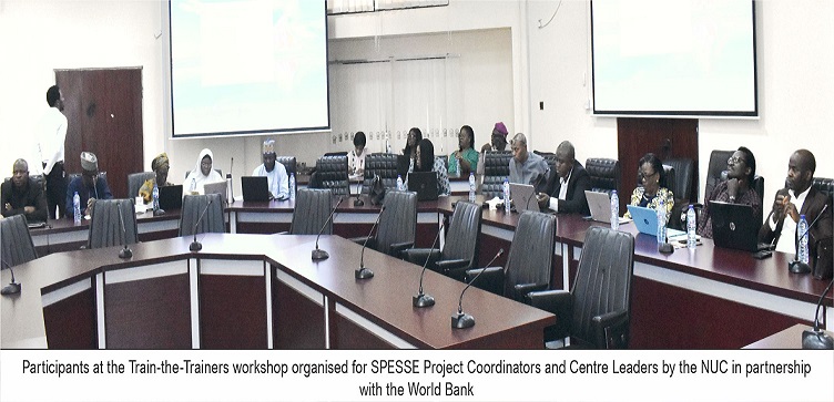 NUC, WB Train Coordinators, Centre Leaders on SPESSE Project Delivery