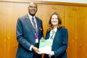 Prof Tahir Mamman and British Secretary of State for Education, Ms. Gilian Keegan