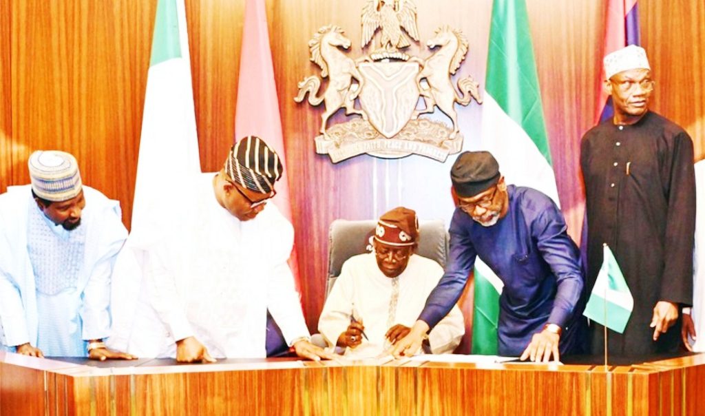 President Tinubu signing Student loan bill to law